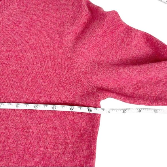 Tahari 100% Cashmere pink v neck Knit pullover Sweater womens large - Picture 4 of 5